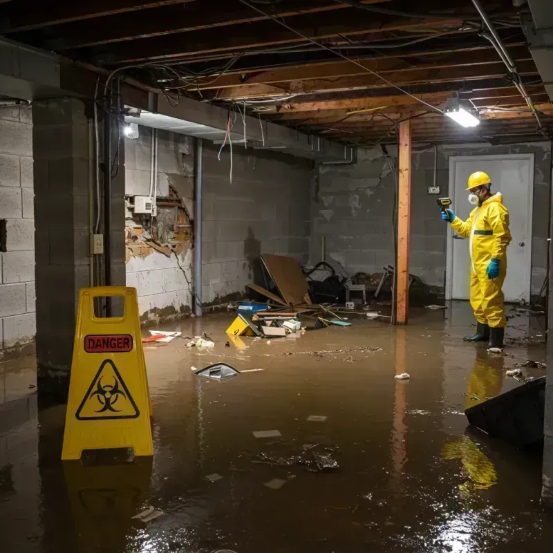 Flooded Basement Electrical Hazard in Vardaman, MS Property